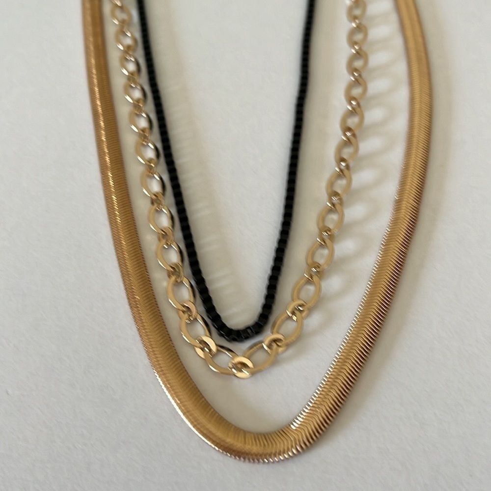 A New Day layered 3 Chain Necklace